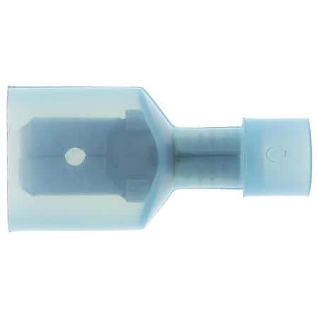 16 To 14 Gauge .250 Nylon Crimp Solderless Blue Insulated Male Spade / Disconnect Terminal (Sold by each)