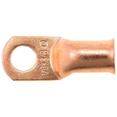 1/0(0) Gauge 3/8" Crimp or Solder Copper Lug (Sold by each)