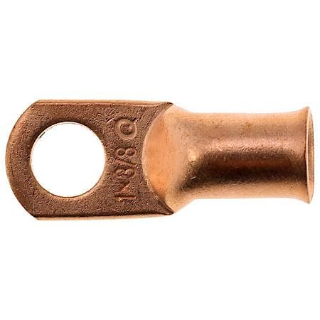 1 Gauge 3/8" Crimp or Solder Copper Lug (Sold by each)