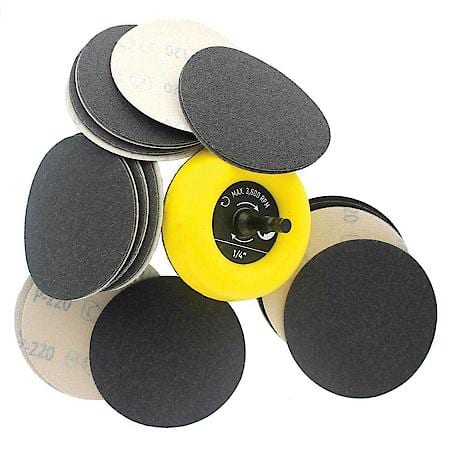 3" Hook and Loop Ceramic Disc Sanding Tool Kit, 1+30 Pack