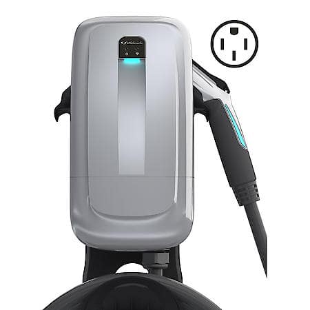 240V 50A NEMA 14-50 Level 2 EV Wall Charger with Wi-Fi & Bluetooth: For J1772 EV