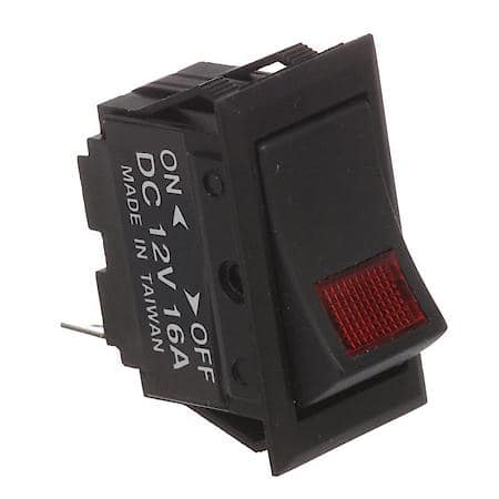 12421 Illuminated Rocker Switch, On/Off, 3 Terminal