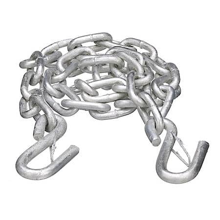 51281 Trailer Safety Chain, Galvanized, 1/4 Inch x 42 Inch, 900 Pound Max Load