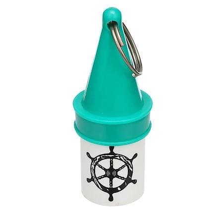 78091 High-Visibility Floating Key Buoy with Dry Storage, Green
