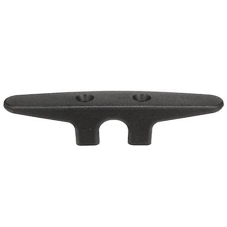 30821 Plastic Open Base 6-Inch Boat Dock and Anchor Line Cleat with Black Finish