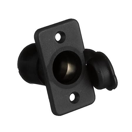 15011 Accessory Socket with Weather Seal Cover and Gasket-Black