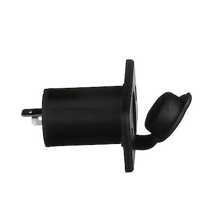 15001 Accessory Plug and Socket with Weather Seal Cover and Gasket-Black