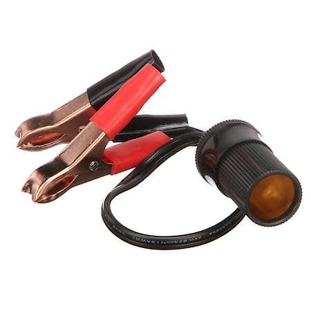 15031 Accessory Socket With Battery Clips, 12 Inch Wires