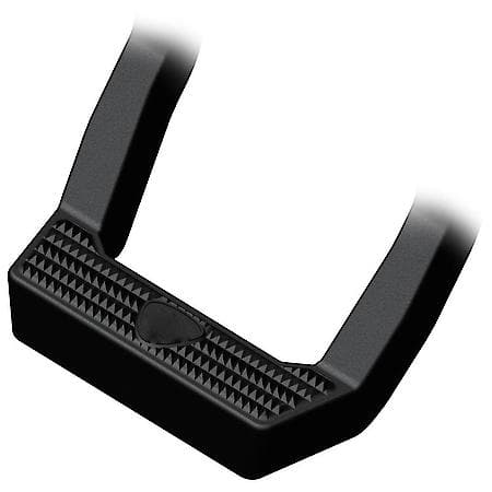 Cab Mount, Multi-Fit, Single, Flat Step, Powder Coated, Black, Aluminum, 14" L