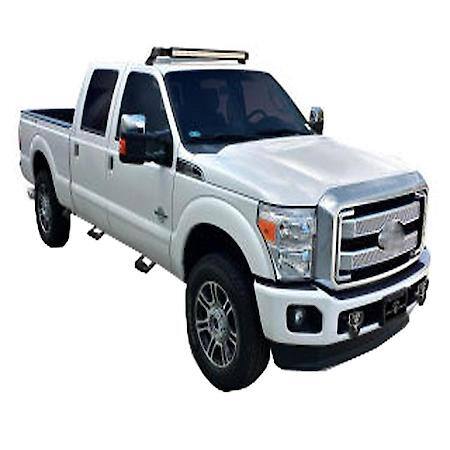 Cab Mount, Direct-Fit, Single, Flat Step, Textured Powder, Matte Black, Aluminum