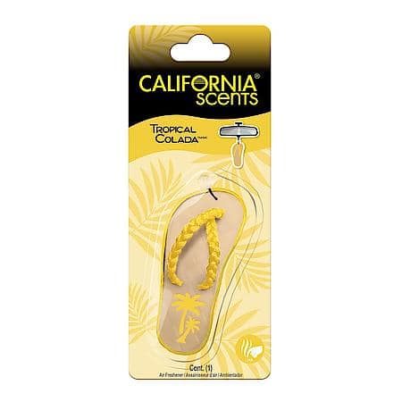 Novelty Hanging Sandal Air Freshener: Tropical Colada Scent, 1 Pack