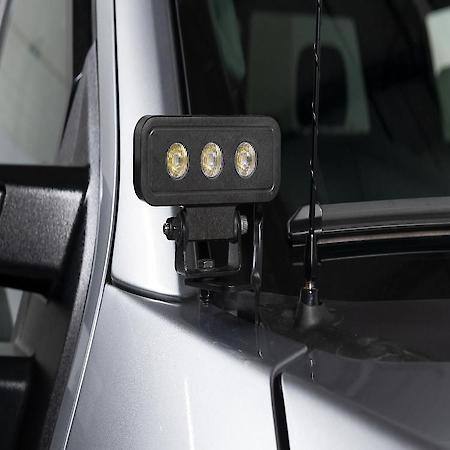 Bolt Mount, Texture Powder Coated, Mounts Two Light, Black, SS, Set Of 2
