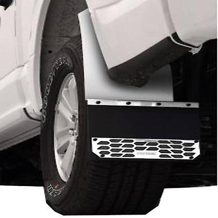 Direct Fit, Set Of 2, Flat, Without Logo, Polished, SS, Bolt On Mount