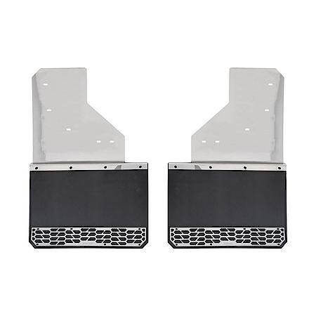 Direct Fit, Set Of 2, Flat, Polished, Ss, Bolt On Mount, With Anti-Sail Bracket