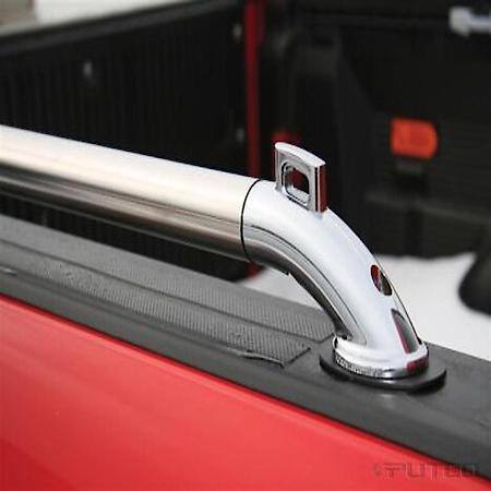 Direct-Fit, Stake Pocket Mount, Polished, Ss, Built In Tie Down Anchor