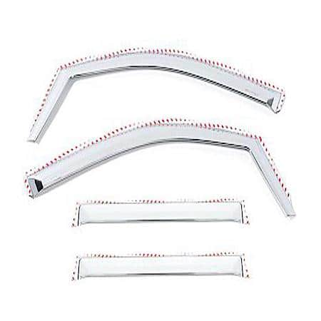 In-Channel, Chrome Plated, ABS Plastic, Set Of 4
