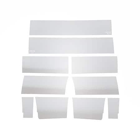 10 Piece, Polished, Stainless Steel, 4-1/4 Inch Height