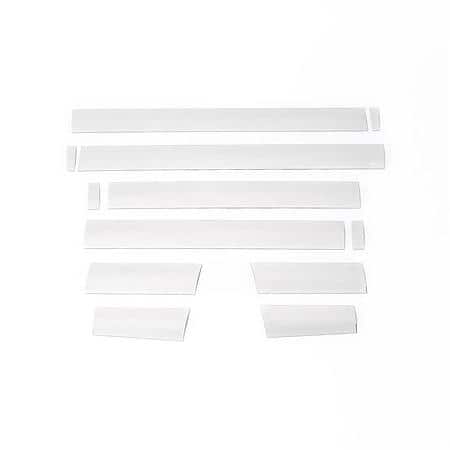 12 Piece, Polished, Stainless Steel, 4-1/4 Inch Height
