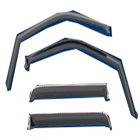 Low Profile, In-Channel With Tape, Tinted, Polycarbonate, Set Of 4