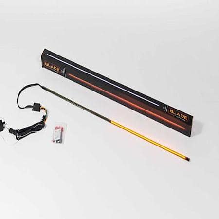 Led, 6" L, Amber And White Led, 1400 Lumens, Clear Lens, Black Housing