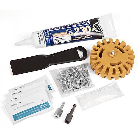 RV Slide Out Seal Replacement Kit 3M Adhesive Complete Set, Black