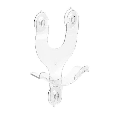 Suction Cup Mounted Phone Holder, Non-Rotating, Clear