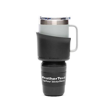For Use In Existing Cup Holder, Weathertech Text, Black, Plastic, Non-Lighted
