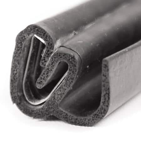 RV Flap Seal Push On Steel Core, 3/4 in. x 5/8 in. 250 ft, Black