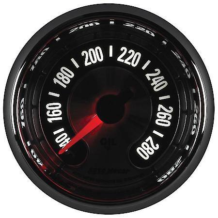 GAUGE; OIL TEMP; 2 1/16in.; 280deg.F; DIGITAL STEPPER MOTOR; AMERICAN MUSCLE