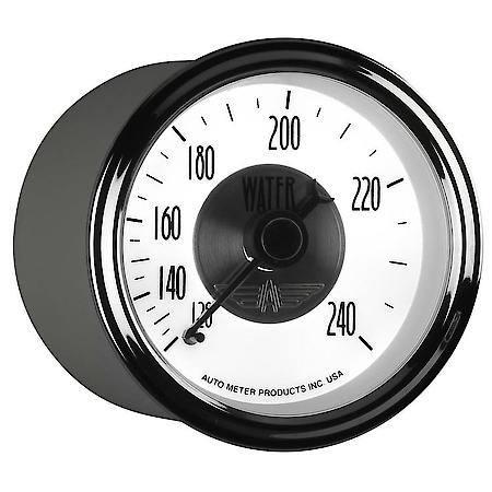 GAUGE; WATER TEMP; 2 1/16in.; 240deg.F; MECH; PRESTIGE PEARL