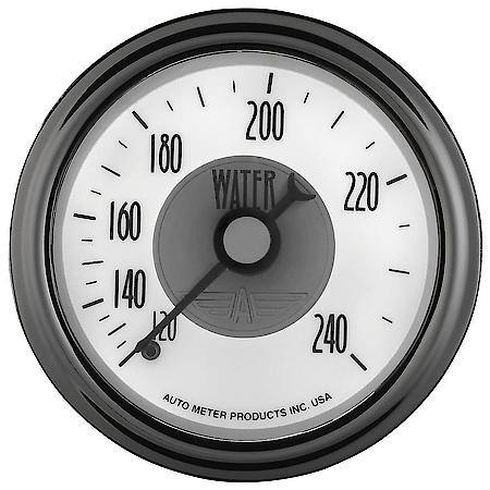GAUGE; WATER TEMP; 2 1/16in.; 240deg.F; MECH; PRESTIGE PEARL