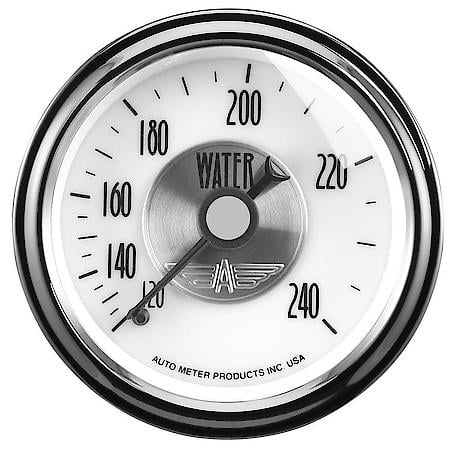 GAUGE; WATER TEMP; 2 1/16in.; 240deg.F; MECH; PRESTIGE PEARL