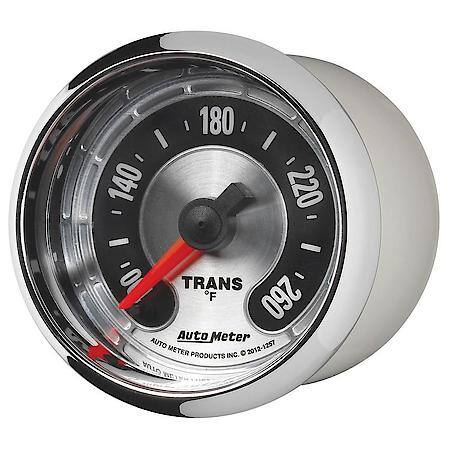 GAUGE; TRANS TEMP; 2 1/16in. 260deg.F; DIGITAL STEPPER MOTOR; AMERICAN MUSCLE