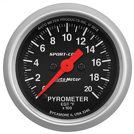 GAUGE; PYROMETER (EGT); 2 1/16in.; 2000deg.F; DIGITAL STEPPER MOTOR; SPORT-COMP