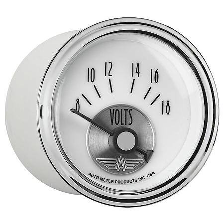 GAUGE; VOLTMETER; 2 1/16in.; 18V; ELEC; PRESTIGE PEARL