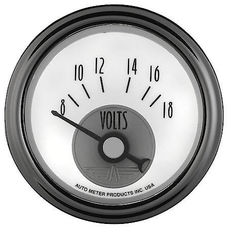 GAUGE; VOLTMETER; 2 1/16in.; 18V; ELEC; PRESTIGE PEARL