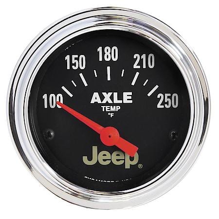 GAUGE; AXLE TEMP; 2 1/16in.; 250deg.F; ELEC; JEEP