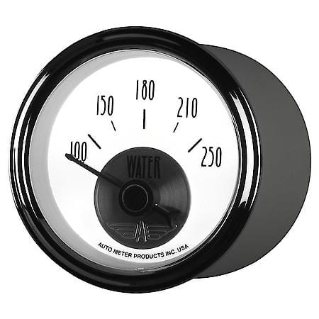 GAUGE; WATER TEMP; 2 1/16in.; 250deg.F; ELEC; PRESTIGE PEARL