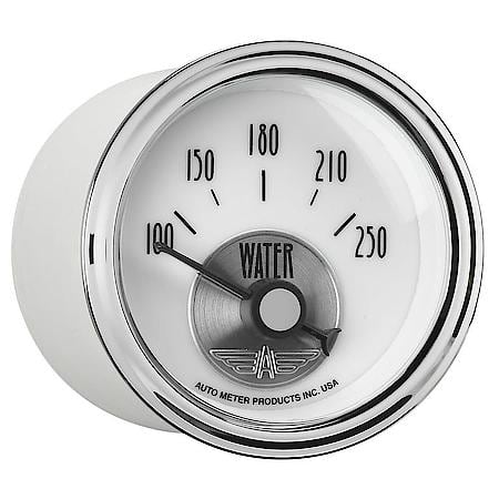 GAUGE; WATER TEMP; 2 1/16in.; 250deg.F; ELEC; PRESTIGE PEARL