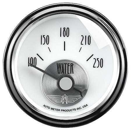 GAUGE; WATER TEMP; 2 1/16in.; 250deg.F; ELEC; PRESTIGE PEARL
