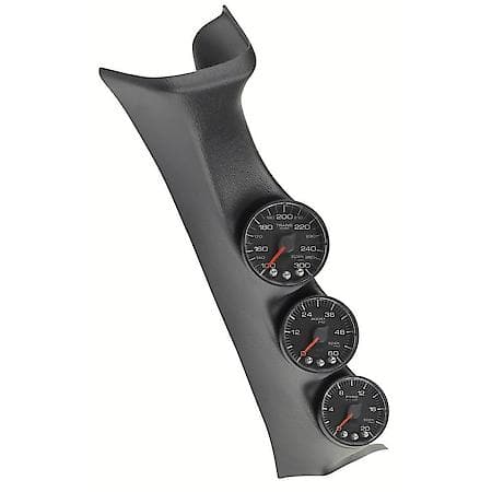 DIESEL GAUGE KIT; A-PILLR; FORD 08-10; BOOST/EGT/TRANS; 60PSI/2Kdeg.F/250deg.F;