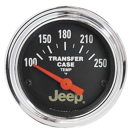 GAUGE; TRANSFER CASE TEMP; 2 1/16in.; 250deg.F; ELEC; JEEP
