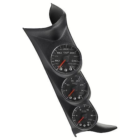DIESEL GAUGE KIT; A-PILLR W/SPKR; GM 01-07; BOOST/EGT/TRANS; 60PSI/2Kdeg.F/250de