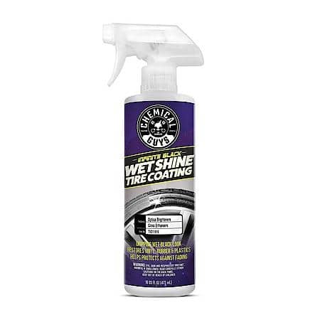 Galactic Black Wet Look Tire Shine Dressing : Restores Vinyl, Rubber & Plastics, 16 OZ
