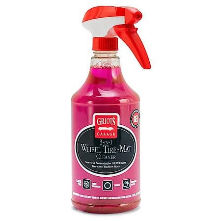 3-In-1 Wheel-Tire-Mat Cleaner : Wheels, Tires, and Rubber Mats Cleaner, 22 oz.