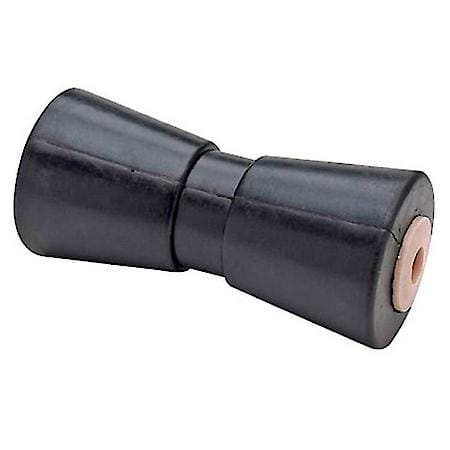 Black rubber with 5/8in nylon inserts. Heavy duty steel sleeve & tapered design