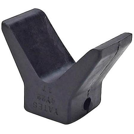 Seachoice Black Rubber Molded Y Bow Stop 3 inch