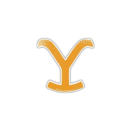 Bright Yellow Yellowstone Y Brand - Vinyl Auto Decal