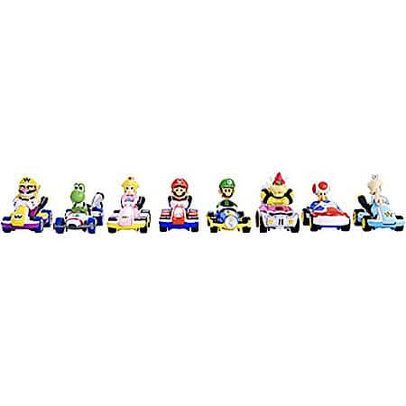 Mario Kart Car, 1:64 Toy Diecast Car (Character Styles May Vary), Single Pack