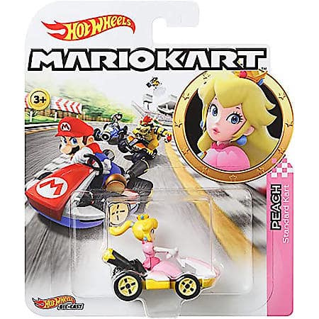 Mario Kart Car, 1:64 Toy Diecast Car (Character Styles May Vary), Single Pack